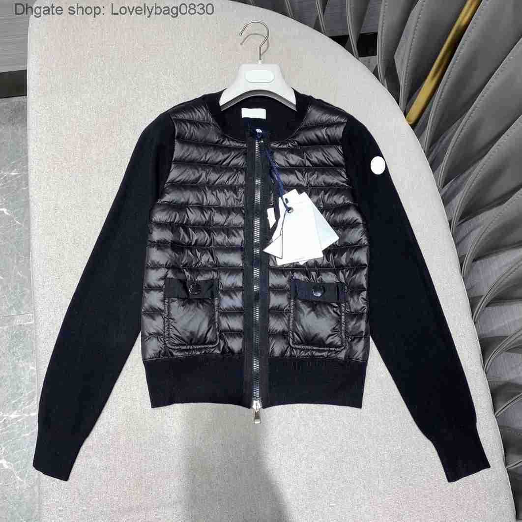 Designer Womens Maya Down Jackets Knitted Patchwork Embroidered Letter Badge Women's Parkas French Brand Winter Coat, White
Designer Womens Maya Down Jackets Knitted Patchwork Embroidered Letter Badge Women's Parkas French Brand Winter Coat, White