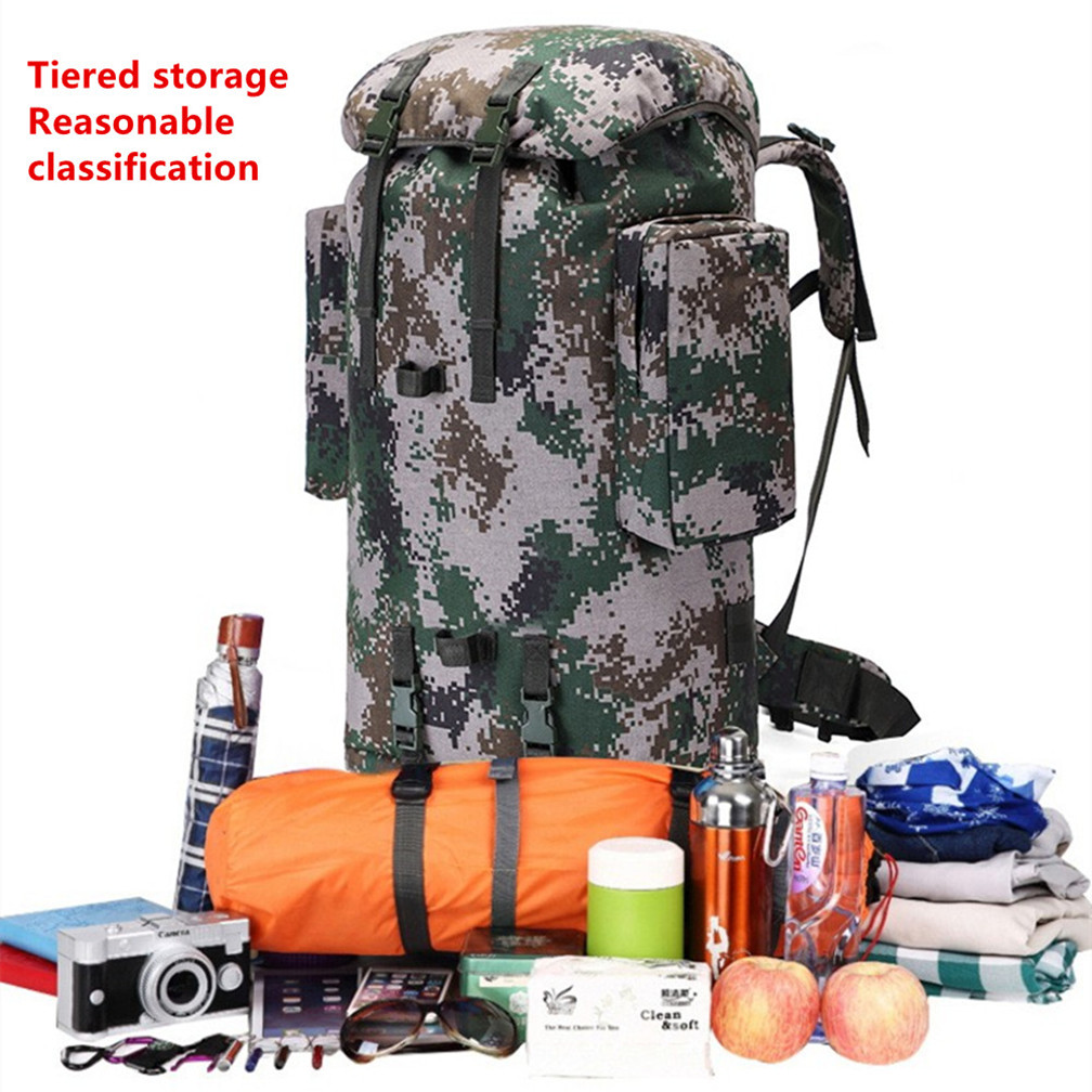 75L Camouflage Backpack Travel Bags Luggage Outdoor Hiking Mountaineering Sports Bag Inner Bracket Knapsack Waterproof Plug In Bggage Laptop Storage, Green
75L Camouflage Backpack Travel Bags Luggage Outdoor Hiking Mountaineering Sports Bag Inner Bracket Knapsack Waterproof Plug In Bggage Laptop Storage, Green