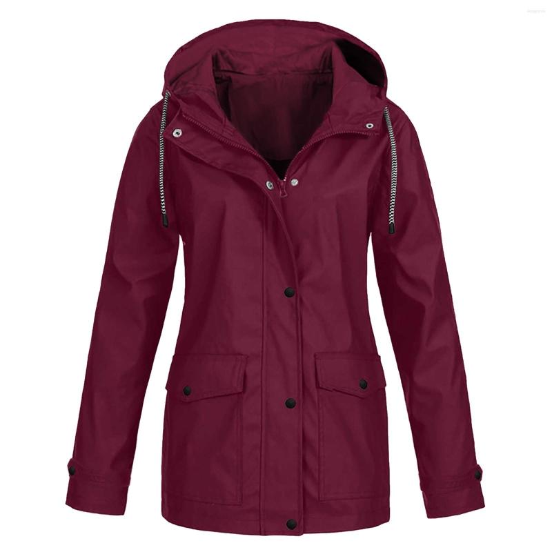 Women' Trench Coats Womens Autumn Winter Solid Color Hooded Pockets Watertight Windproof Jacket, Black
Women' Trench Coats Womens Autumn Winter Solid Color Hooded Pockets Watertight Windproof Jacket, Black