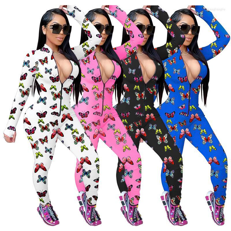 Gym Clothing Casual Sexy Woman Colorful Butterfly Playsuit Long Trousers Women Jumpsuit Summer Floral Print Sleeve Female Bodysuit
Gym Clothing Casual Sexy Woman Colorful Butterfly Playsuit Long Trousers Women Jumpsuit Summer Floral Print Sleeve Female Bodysuit