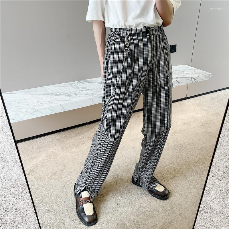 Men's Suits Men's & Blazers Summer 2022 Fashion Checkered Suit Pants Male Version Loose Drape Light Luxury Design Sense Casual Trousers, Black
Men's Suits Men's & Blazers Summer 2022 Fashion Checkered Suit Pants Male Version Loose Drape Light Luxury Design Sense Casual Trousers, Black