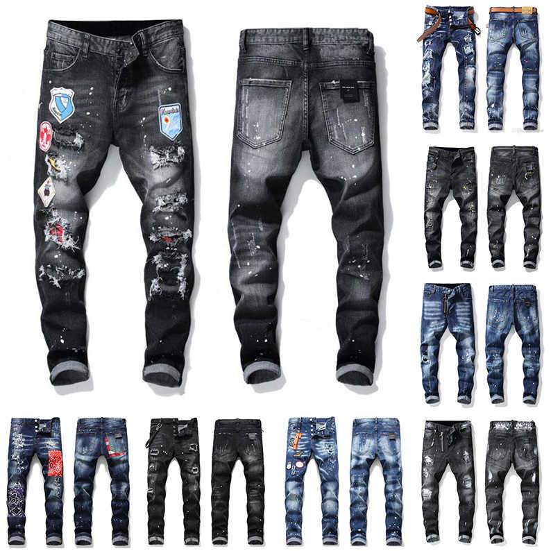Mens Badge Rips Stretch Designer dsqs Jeans Distressed Ripped Biker Slim Fit Washed Motorcycle Denim Men s Hip Hop Fashion Man Pants, 1048
Mens Badge Rips Stretch Designer dsqs Jeans Distressed Ripped Biker Slim Fit Washed Motorcycle Denim Men s Hip Hop Fashion Man Pants, 1048