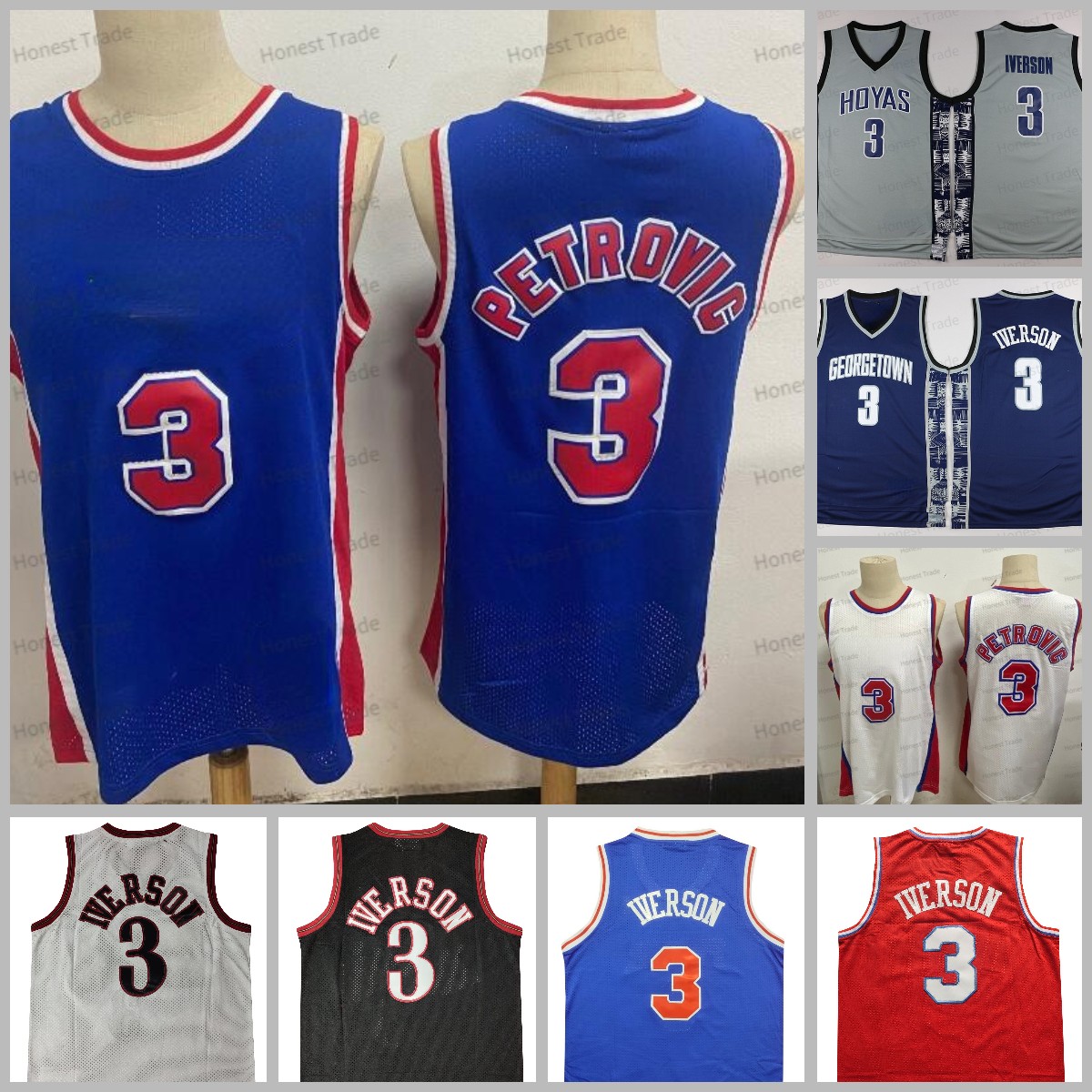 Retro Iverson 3 Drazen Basketball Jersey 3 Allen Petrovic Georgetown Hoyas NCAA High School Basketball Mens College Jerseys, Men jersey
Retro Iverson 3 Drazen Basketball Jersey 3 Allen Petrovic Georgetown Hoyas NCAA High School Basketball Mens College Jerseys, Men jersey