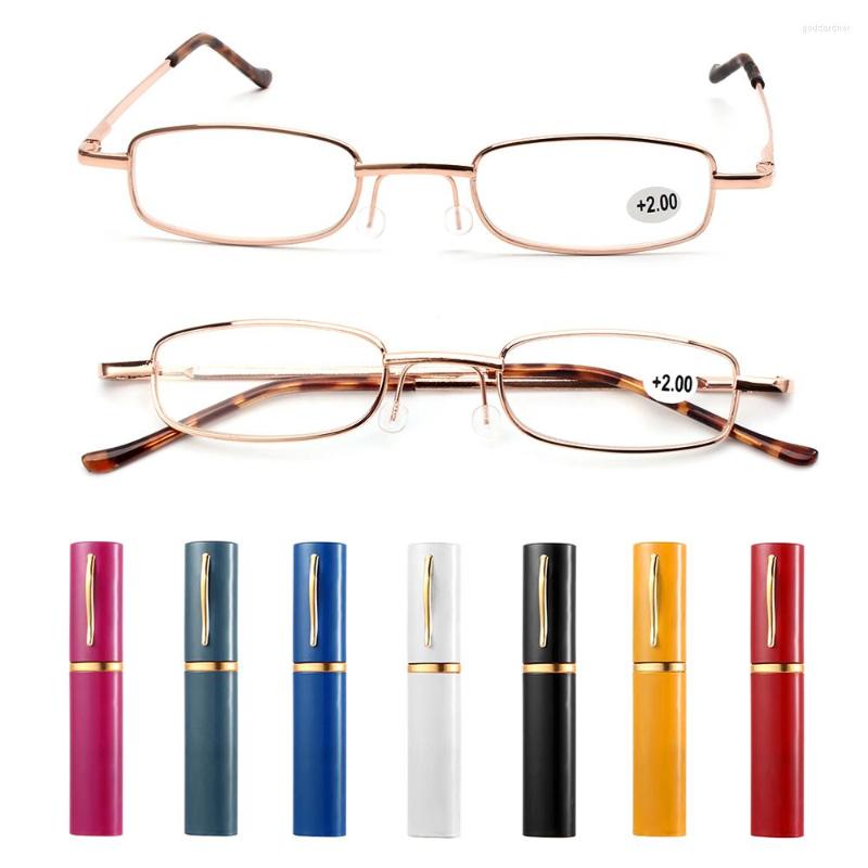 Sunglasses Unisex Reading Glasses With Pen Tube Case Presbyopic Classic Metal Spring Eyeglasses Vision Care 1.00- 4.00
Sunglasses Unisex Reading Glasses With Pen Tube Case Presbyopic Classic Metal Spring Eyeglasses Vision Care 1.00- 4.00