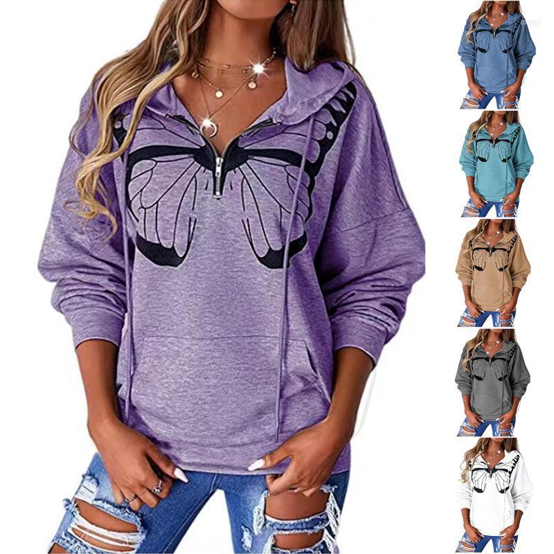 Women' Hoodies Women' & Sweatshirts Autumn Winter Women Casual Butterfly Splicing Print Loose Sweater Pullover Lace Up Long Sleeve, Blue
Women' Hoodies Women' & Sweatshirts Autumn Winter Women Casual Butterfly Splicing Print Loose Sweater Pullover Lace Up Long Sleeve, Blue