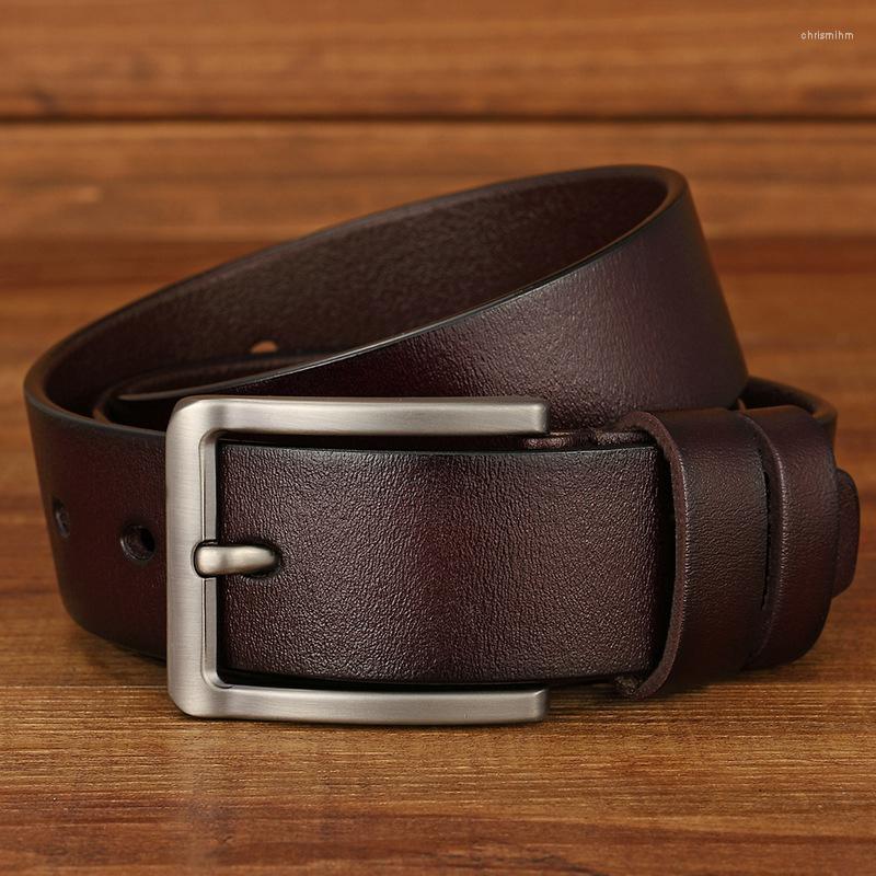 Belts Vintage Leather Male Strap High Quality Metal Buckle Genuine Men Jeans Belt Fashion Brand Designer For 2022, Black
Belts Vintage Leather Male Strap High Quality Metal Buckle Genuine Men Jeans Belt Fashion Brand Designer For 2022, Black
