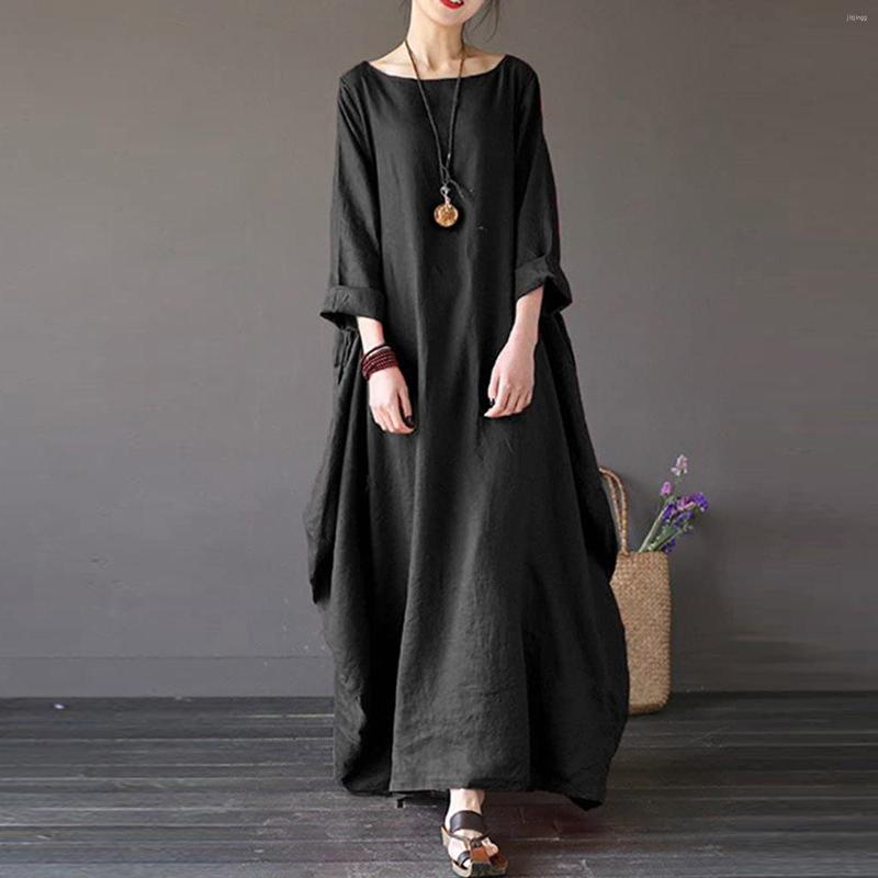Casual Dresses Women Dress Summer Beach Cotton Linen Long Sleeve Solid Elegant Maxi Kaftan Ladies Plus Size Boho Robe
Casual Dresses Women Dress Summer Beach Cotton Linen Long Sleeve Solid Elegant Maxi Kaftan Ladies Plus Size Boho Robe