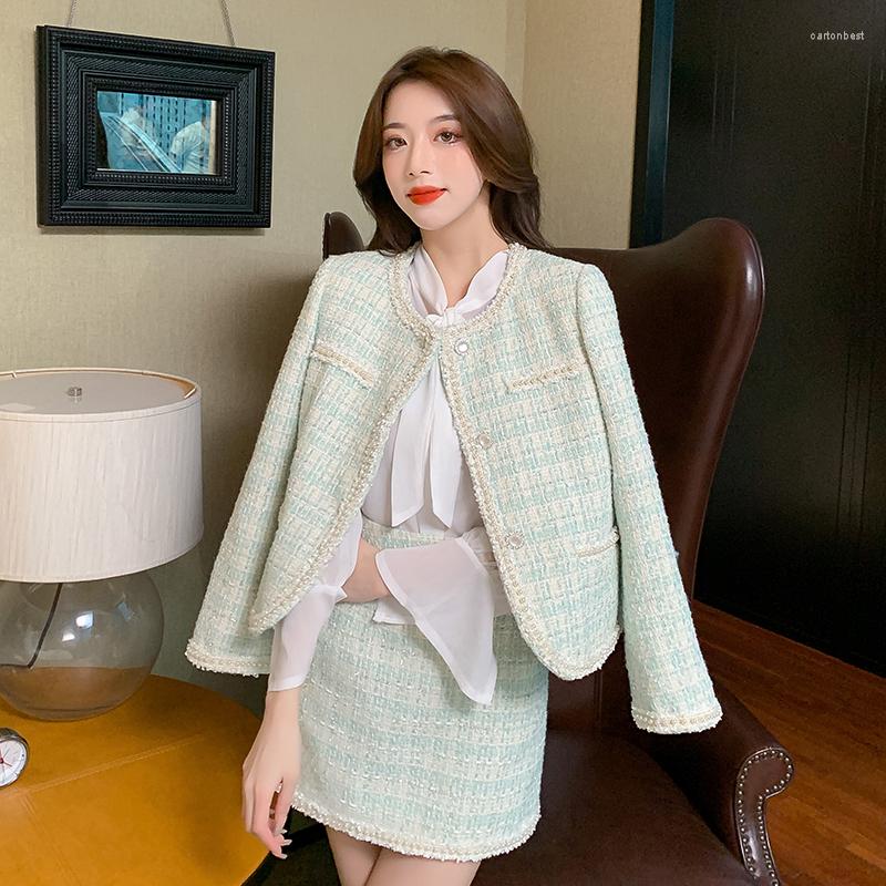 Work Dresses Tweed Two Piece Set For Women 2022 Autumn Winter Small Fragrance Long Sleeve Jacket Coat Mini Skirt Woolen Suit Ladies Outfits, 2 piece set
Work Dresses Tweed Two Piece Set For Women 2022 Autumn Winter Small Fragrance Long Sleeve Jacket Coat Mini Skirt Woolen Suit Ladies Outfits, 2 piece set