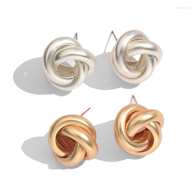 Stud Earrings Double Fair Cute Love Twist White Rose Gold Color Fashion Jewelry For Women Knot Post Earring Sale DFE103
Stud Earrings Double Fair Cute Love Twist White Rose Gold Color Fashion Jewelry For Women Knot Post Earring Sale DFE103