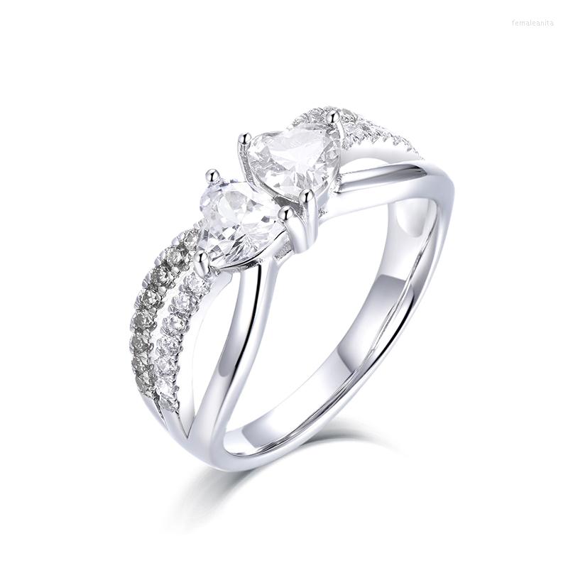 Cluster Rings Luxury Ring For Women Pure 925 Sterling Silver Pink Double Heart Shape Zirconia Rhinestone Jewelry Girl
Cluster Rings Luxury Ring For Women Pure 925 Sterling Silver Pink Double Heart Shape Zirconia Rhinestone Jewelry Girl