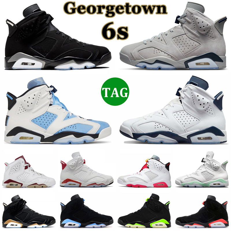 Jumpman 6 Retro Basketball Shoes Men Women 6s Georgetown Midnight Navy UNC White Red Oreo Metallic Sliver Carmine Mens Trainers Outdoor Sports Sneakers, 22
Jumpman 6 Retro Basketball Shoes Men Women 6s Georgetown Midnight Navy UNC White Red Oreo Metallic Sliver Carmine Mens Trainers Outdoor Sports Sneakers, 22