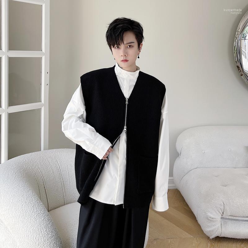 Men's Vests Men's Men Double Head Zipper Knitted Vest Cardigan Vintage Fashion Loose Casual Sleeveless Sweater Jacket Man Women, Kk1728 white
Men's Vests Men's Men Double Head Zipper Knitted Vest Cardigan Vintage Fashion Loose Casual Sleeveless Sweater Jacket Man Women, Kk1728 white