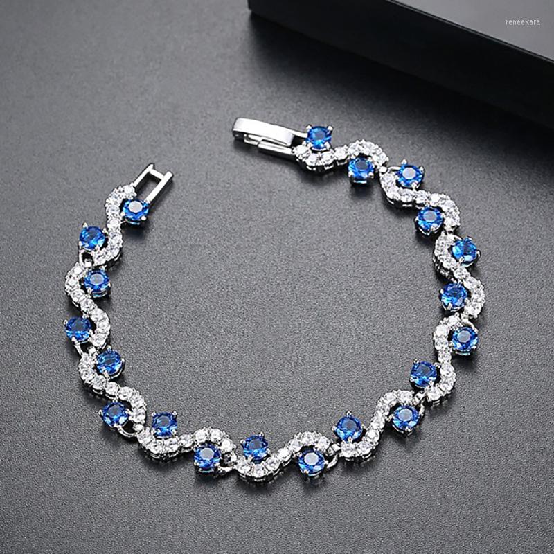 Link Bracelets Brand Fashion Luxury Blue For Women Wedding Party Copper Winter Square Bracelet Jewelry Ladies Classic
Link Bracelets Brand Fashion Luxury Blue For Women Wedding Party Copper Winter Square Bracelet Jewelry Ladies Classic