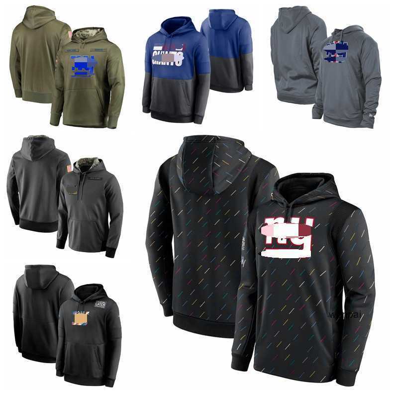 New York Men Women Youth Giant 2021 Crucial Catch Therma Pullover Football Hoodie Charcoal''nfl''jersey