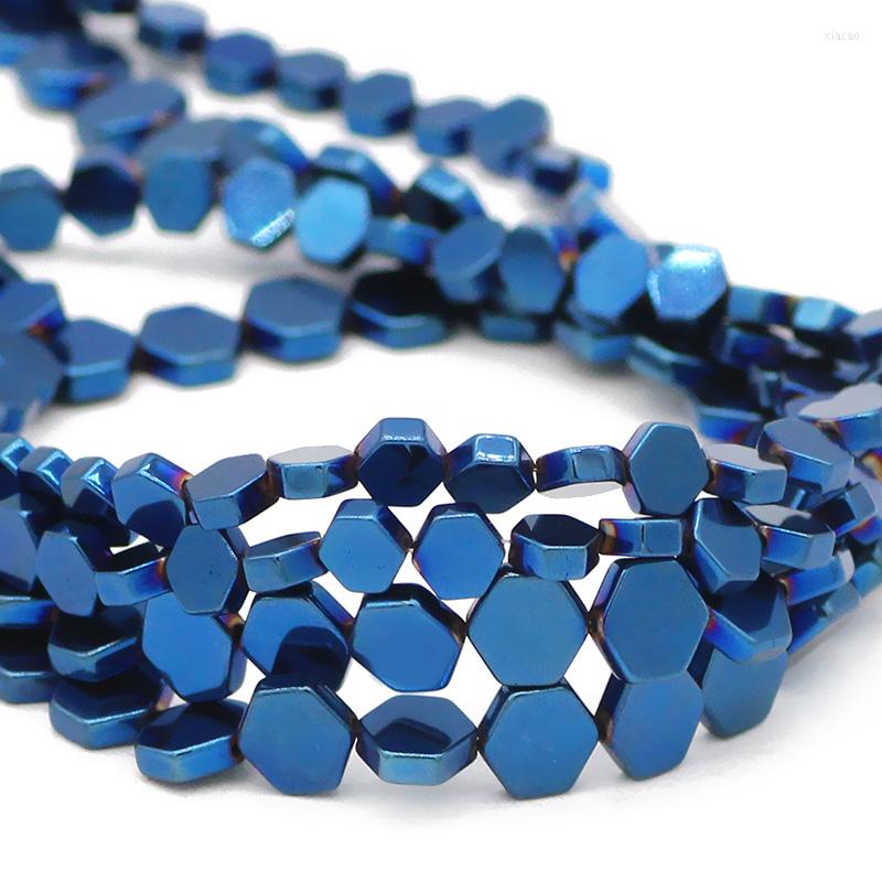 Beads 4/6/8MM Blue Natural Hematite Stone Flat Hexagon Shape Spacers Loose For DIY Jewelry Making Bracelet Necklace Accessories
Beads 4/6/8MM Blue Natural Hematite Stone Flat Hexagon Shape Spacers Loose For DIY Jewelry Making Bracelet Necklace Accessories