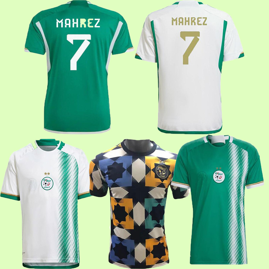 22 23 Algeria Algerie Mens Soccer Jerseys SLIMANI MAHREZ FEGHOULI BENNACER ATAL Home Away Football Shirts Short Sleeve Uniforms
22 23 Algeria Algerie Mens Soccer Jerseys SLIMANI MAHREZ FEGHOULI BENNACER ATAL Home Away Football Shirts Short Sleeve Uniforms