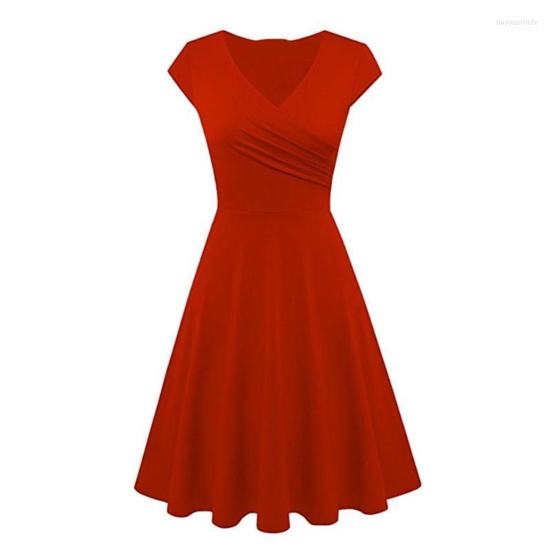 Casual Dresses Fashion Women Dress Solid Color V Neck Short Sleeve Plated Swing Party Banquet Elegant Female Clothing XXXL, Dark blue
Casual Dresses Fashion Women Dress Solid Color V Neck Short Sleeve Plated Swing Party Banquet Elegant Female Clothing XXXL, Dark blue