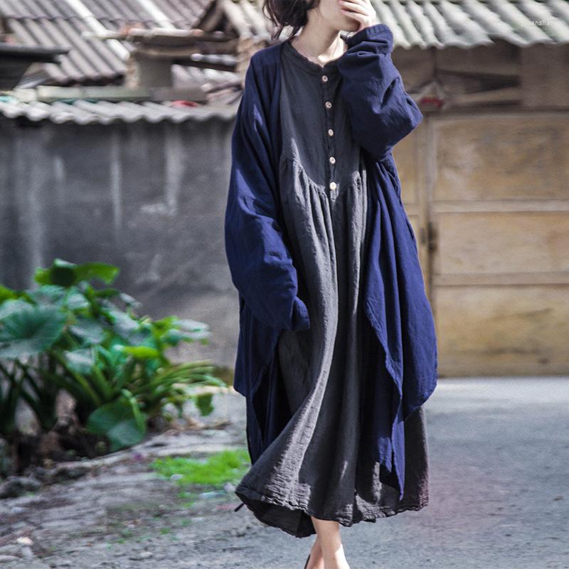 Women's Trench Coats SCUWLINEN 2022 Vestidos Women Vintage Plus Size Loose Lacing Medium-long Cardigan Casual Coat Outerwear B102002, Black
Women's Trench Coats SCUWLINEN 2022 Vestidos Women Vintage Plus Size Loose Lacing Medium-long Cardigan Casual Coat Outerwear B102002, Black
