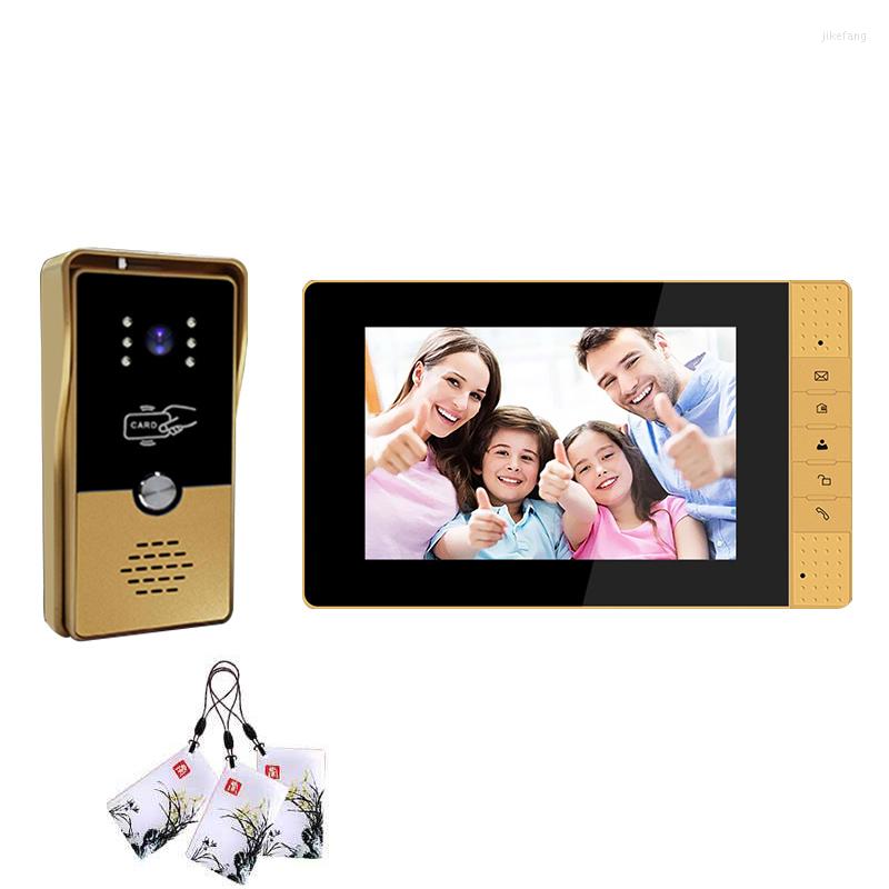 Video Door Phones Wired Intercom For Home Security Protection RFID Remote Access Control System 7 Inch Phone Doorbell Camera
Video Door Phones Wired Intercom For Home Security Protection RFID Remote Access Control System 7 Inch Phone Doorbell Camera