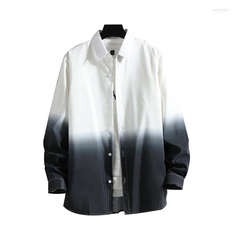 Men' Casual Shirts Men' Fashion Men Long Sleeve Turn Down Collar Gradient Color Buttons Loose Shirt Top, Grey
Men' Casual Shirts Men' Fashion Men Long Sleeve Turn Down Collar Gradient Color Buttons Loose Shirt Top, Grey