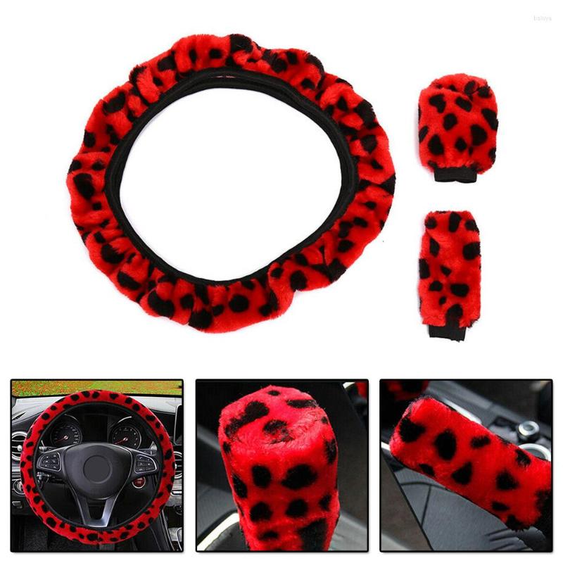 Steering Wheel Covers Winter Cover Stop Lever Hand Brake 38cm 3Pcs / Set Red Leopard Fluff
Steering Wheel Covers Winter Cover Stop Lever Hand Brake 38cm 3Pcs / Set Red Leopard Fluff
