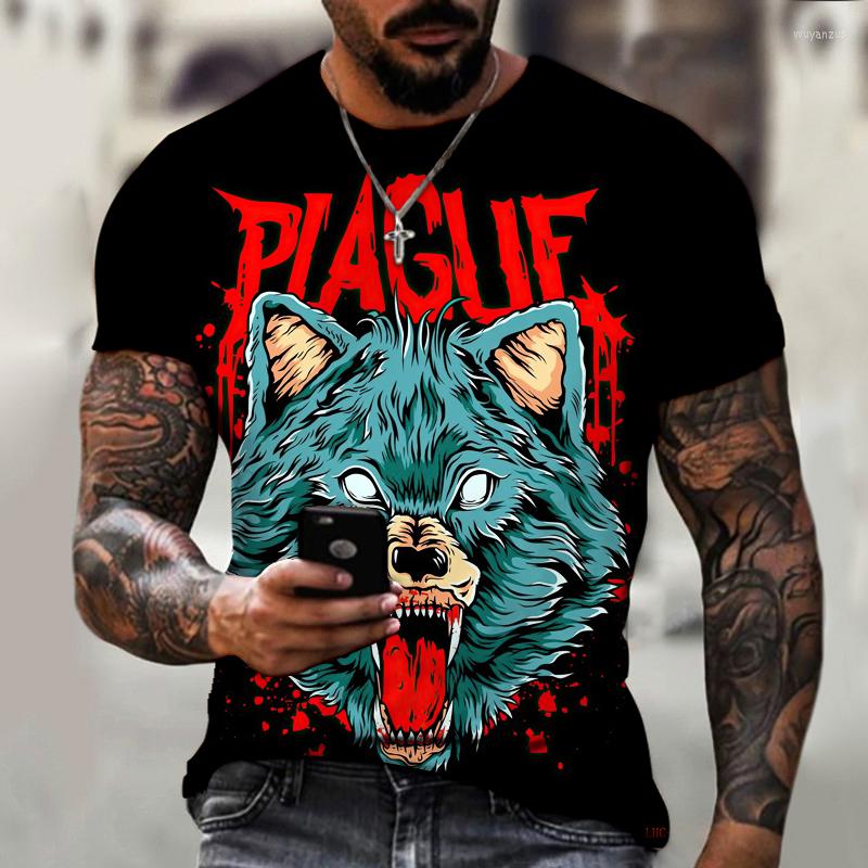 Men' T Shirts KYCK Brand Summer Short Sleeve Evil Wolf Seven-eyed Head 3d Printing T-shirt Cool Fashion Streetwear Size 6XL, Lhc-1481
Men' T Shirts KYCK Brand Summer Short Sleeve Evil Wolf Seven-eyed Head 3d Printing T-shirt Cool Fashion Streetwear Size 6XL, Lhc-1481
