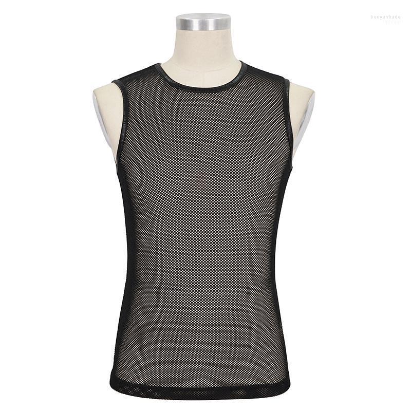 Men' T Shirts Men' T-Shirts European And American Punk Rock Wind Net Material Vest Sexy Night Disco Performance Clothes, Tt19702
Men' T Shirts Men' T-Shirts European And American Punk Rock Wind Net Material Vest Sexy Night Disco Performance Clothes, Tt19702