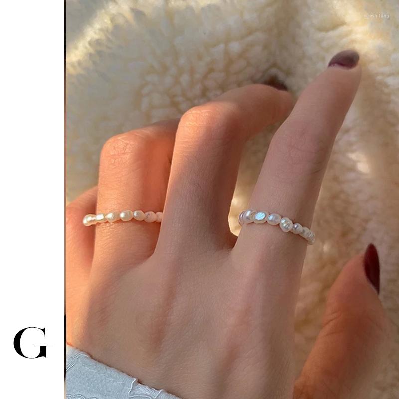 Cluster Rings GHIDBK Dainty Baroque Freshwater Pearls Women Handmade Irregular Natural Pearl Circle Ring Simple Classic Ins Jewelry
Cluster Rings GHIDBK Dainty Baroque Freshwater Pearls Women Handmade Irregular Natural Pearl Circle Ring Simple Classic Ins Jewelry