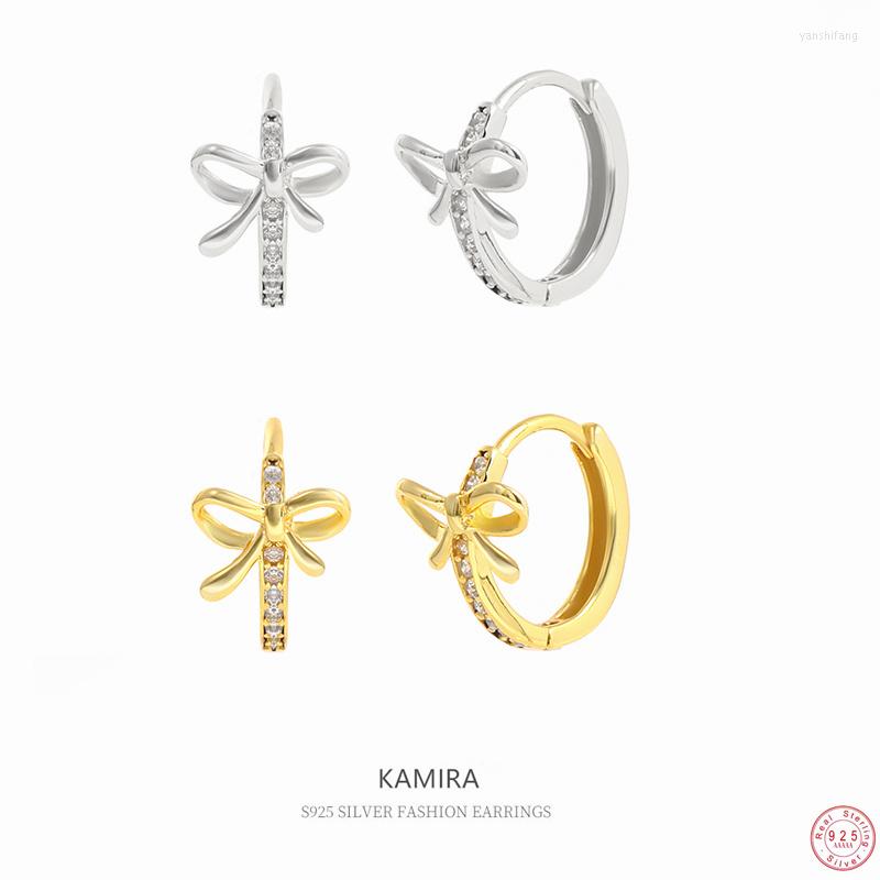 Hoop Earrings KAMIRA 925 Sterling Silver Gift Unique Small Bow For Women Cute Zircon Fashion Party Fine Jewelry
Hoop Earrings KAMIRA 925 Sterling Silver Gift Unique Small Bow For Women Cute Zircon Fashion Party Fine Jewelry