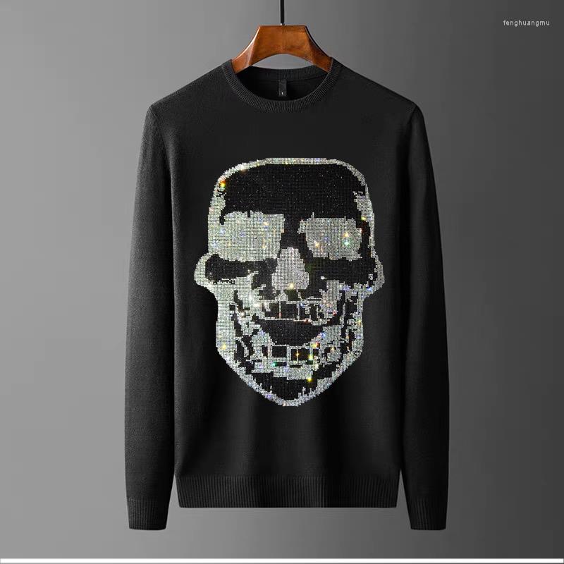 Men's Sweaters 2022 Brand Pullover Rhinestone Shiny Oversized Skull Heavy Craft Knitting Men's Long Sleeve Sweater Fashion Slim, As shown asian size
Men's Sweaters 2022 Brand Pullover Rhinestone Shiny Oversized Skull Heavy Craft Knitting Men's Long Sleeve Sweater Fashion Slim, As shown asian size