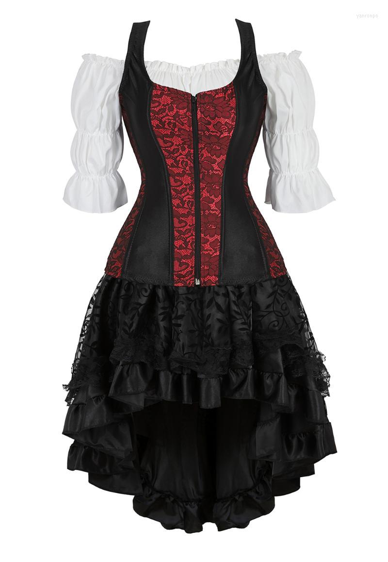 Bustiers & Corsets Three-Piece Off Shoulder Fashiony Straps Skinny Corset Dress Medieval Costumes Pirate Lingerie Skirt SetsBustiers, 7056black
Bustiers & Corsets Three-Piece Off Shoulder Fashiony Straps Skinny Corset Dress Medieval Costumes Pirate Lingerie Skirt SetsBustiers, 7056black