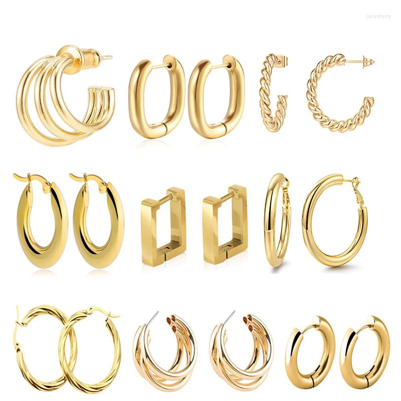 Stud Earrings Korean Fashion Design Earring Gold Plated Large Circle Geometric Round C Shape Hoop For Women Luxury Trend Jewelry 2022
Stud Earrings Korean Fashion Design Earring Gold Plated Large Circle Geometric Round C Shape Hoop For Women Luxury Trend Jewelry 2022