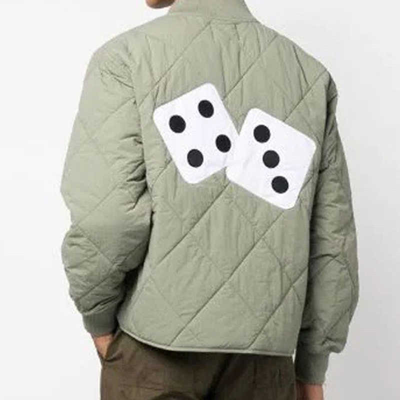 DICE QUILTED LINER Cotton Jacket Man Women Fashion Zipper Coat Sport Highstreet FZJK0447, Army green
DICE QUILTED LINER Cotton Jacket Man Women Fashion Zipper Coat Sport Highstreet FZJK0447, Army green