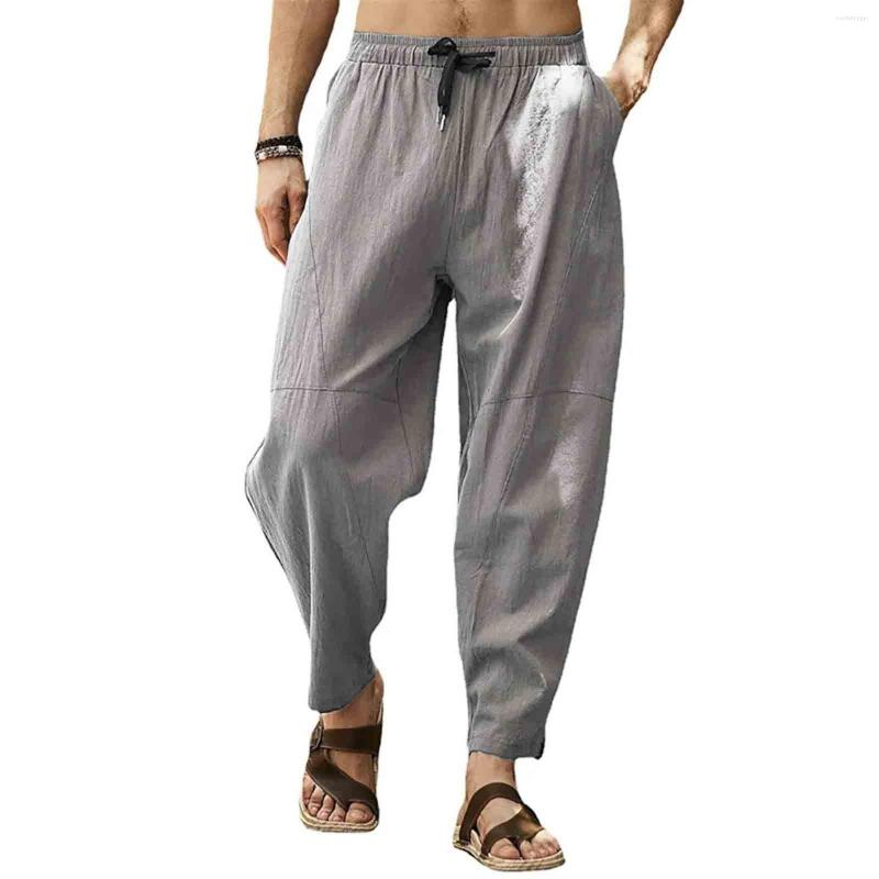 Men's Pants Men Spring And Summer Pant Casual All Match Solid Color Cotton Linen Loose Trouser Fashion Beach, Dark blue
Men's Pants Men Spring And Summer Pant Casual All Match Solid Color Cotton Linen Loose Trouser Fashion Beach, Dark blue