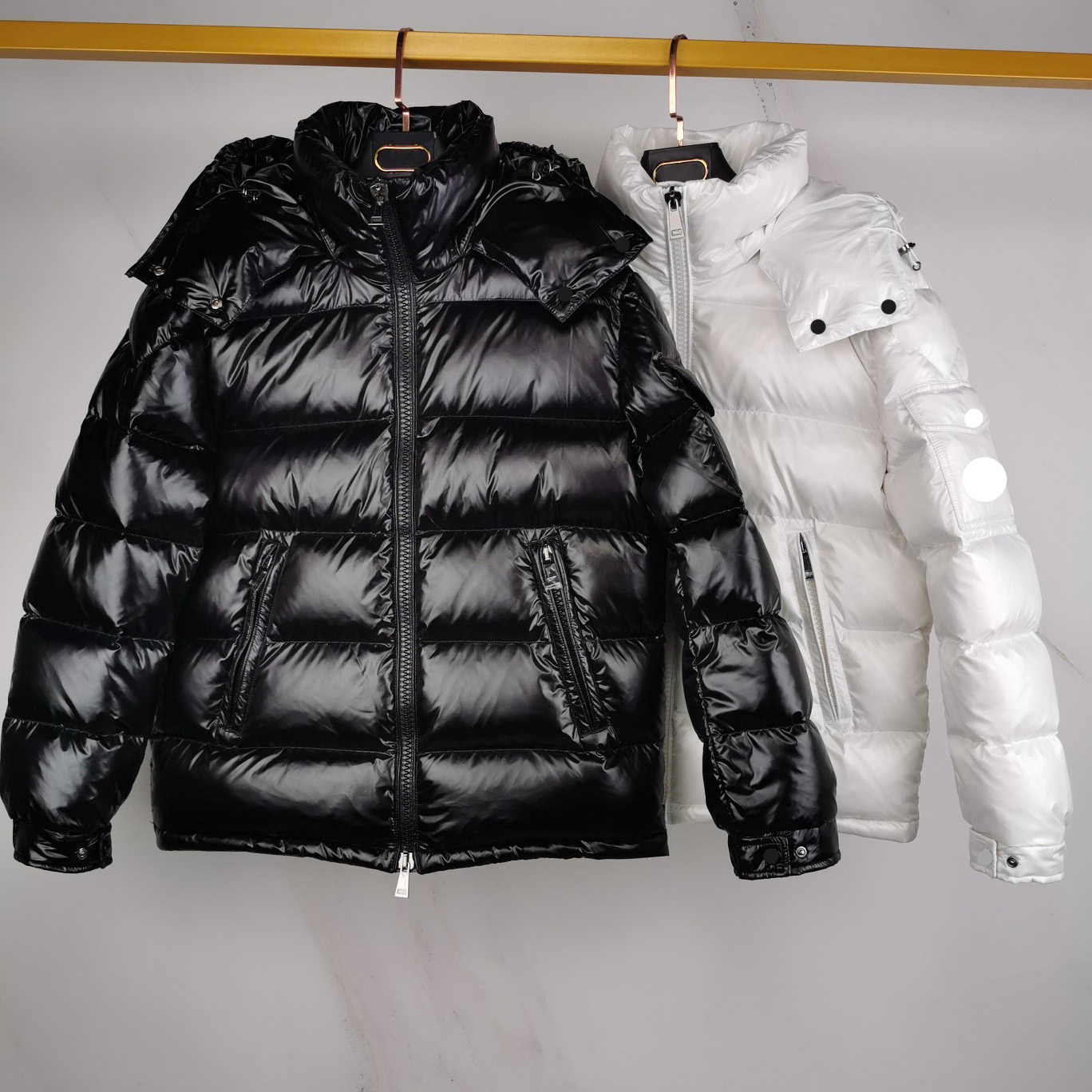 Maire designer women's down jacket embroidered badge winter coat thermal jackets women maya puffer coats 00/0/1, White
Maire designer women's down jacket embroidered badge winter coat thermal jackets women maya puffer coats 00/0/1, White