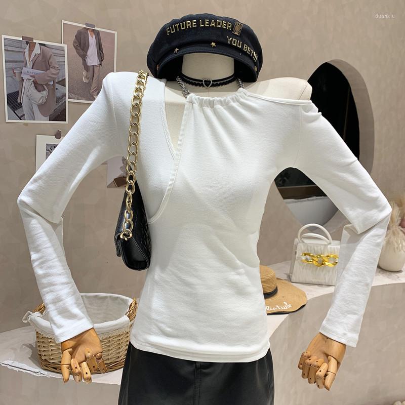 Women's T Shirts Niche Design Women's Clothing 2022 Autumn Fake Two Pieces Off Shoulder Halter Long Sleeved T-shirts Sweet Bottoming, Black
Women's T Shirts Niche Design Women's Clothing 2022 Autumn Fake Two Pieces Off Shoulder Halter Long Sleeved T-shirts Sweet Bottoming, Black