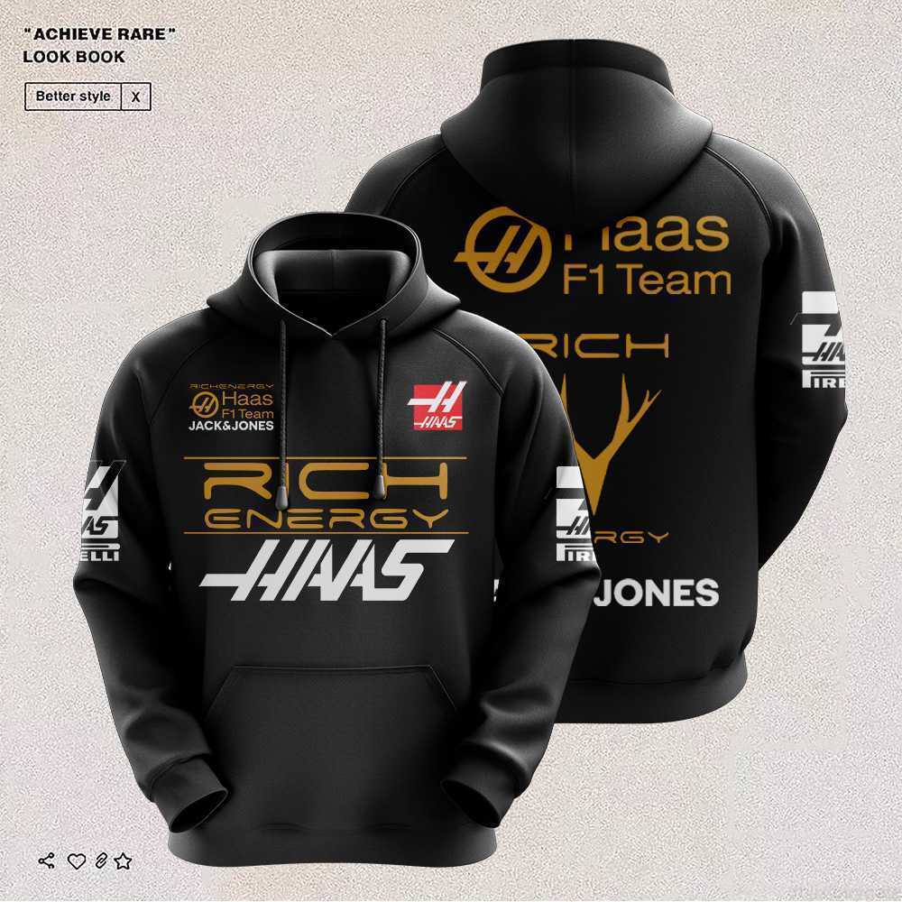 New F1 Racing Suit HAAS Team Casual Pullover 3D Digital Print Men's Fashion Hooded Jacket Spring and Autumn Casual Sweatshirt, Beige - 92
New F1 Racing Suit HAAS Team Casual Pullover 3D Digital Print Men's Fashion Hooded Jacket Spring and Autumn Casual Sweatshirt, Beige - 92