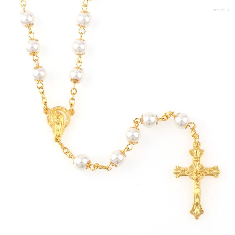 Chains Religious Jewelry 8mm Gift Jesus Christ Women White Pearl Virgin Mary Catholic Cross Rosary Necklace
Chains Religious Jewelry 8mm Gift Jesus Christ Women White Pearl Virgin Mary Catholic Cross Rosary Necklace