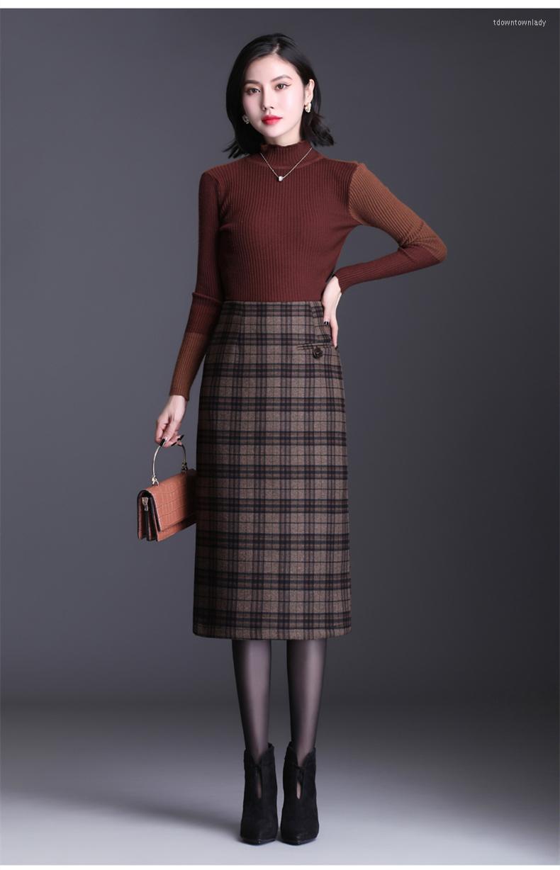 Skirts Autumn And Winter Office Lady Fashion Casual Plus Size Brand Female Women Thick Plaid Dress, Black
Skirts Autumn And Winter Office Lady Fashion Casual Plus Size Brand Female Women Thick Plaid Dress, Black