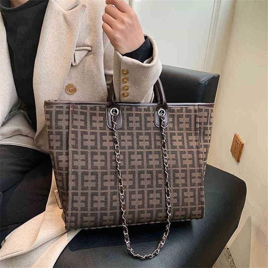 Bags Canvas small fragrance Tote Bag autumn new handbag letter chain One Shoulder Messenger Purses, Dark brown 
Bags Canvas small fragrance Tote Bag autumn new handbag letter chain One Shoulder Messenger Purses, Dark brown