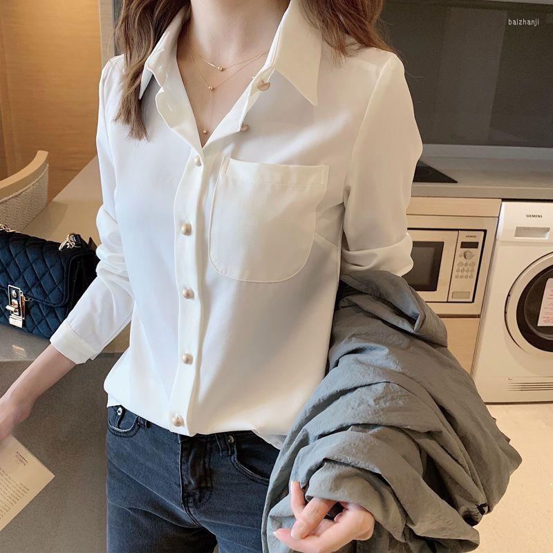 Women's Blouses Spring White Chiffon Shirt Women 2022 Long Sleeve Bottoming Blusas Femininas Elegantes Autumn Blusa Feminina
Women's Blouses Spring White Chiffon Shirt Women 2022 Long Sleeve Bottoming Blusas Femininas Elegantes Autumn Blusa Feminina