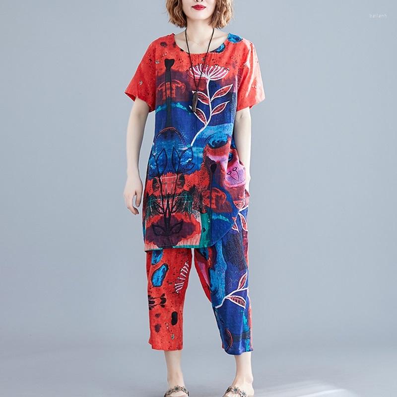 Ethnic Clothing Women Traditional Chinese Style Top Cotton Linen Harem Pants Summer Plus Size High Waist Short Set 10509
Ethnic Clothing Women Traditional Chinese Style Top Cotton Linen Harem Pants Summer Plus Size High Waist Short Set 10509