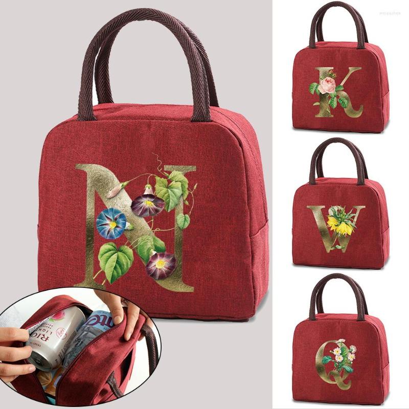 Duffel Bags Lunch Bag Cooler Tote Insulated Box Thermal Cold Food Container Golden Flower Letter Print Picnic For Women Kids Travel Lunchbox, Red
Duffel Bags Lunch Bag Cooler Tote Insulated Box Thermal Cold Food Container Golden Flower Letter Print Picnic For Women Kids Travel Lunchbox, Red