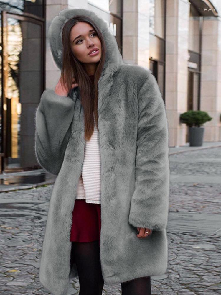 Women' Fur FMFSSOM Winter Women Faux Coat Fashion Casual Collar Hooded Long Sleeve Warm Turn Down Mid-Calf Outwears, Gray
Women' Fur FMFSSOM Winter Women Faux Coat Fashion Casual Collar Hooded Long Sleeve Warm Turn Down Mid-Calf Outwears, Gray