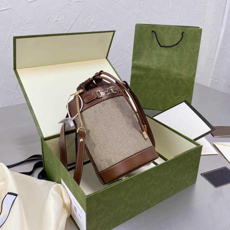 Evening Bags 2022 mini bucket girls shoulder bags chain drawstring crossbody fashion designers small top quality gift box package, Brown
Evening Bags 2022 mini bucket girls shoulder bags chain drawstring crossbody fashion designers small top quality gift box package, Brown