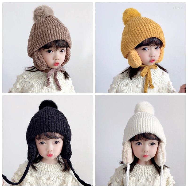 Hair Accessories Winter Hat For Baby Boy Girl Warm Head Earmuffs Cap Solid Color Striped Knitting Plush Thickening 2-6 Year, Yellow
Hair Accessories Winter Hat For Baby Boy Girl Warm Head Earmuffs Cap Solid Color Striped Knitting Plush Thickening 2-6 Year, Yellow