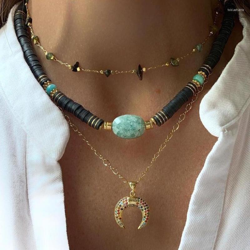 Chains 2022 Holiday INS Bohemian Colouful Seed Bead Enamel Heart Rainbow Crystal Stone Pendant Necklace Girls Party Jewelry Women
Chains 2022 Holiday INS Bohemian Colouful Seed Bead Enamel Heart Rainbow Crystal Stone Pendant Necklace Girls Party Jewelry Women
