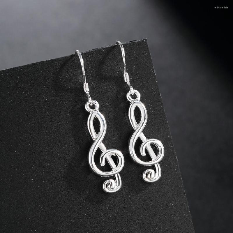 Dangle Earrings Selling 925 Sterling Silver For Women Fine Jewelry Valentine's Day Gift Romantic Music Notation Drop
Dangle Earrings Selling 925 Sterling Silver For Women Fine Jewelry Valentine's Day Gift Romantic Music Notation Drop