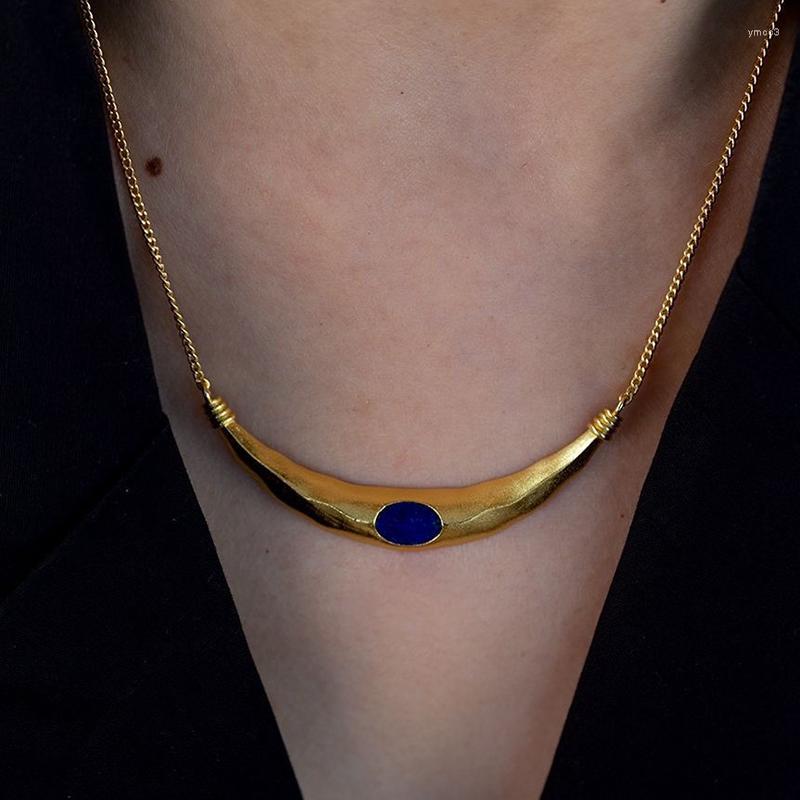 Pendant Necklaces Blue Enamel Crescent Moon Necklace For Women Vintage Handmade Ethnic Jewelry Unusual
Pendant Necklaces Blue Enamel Crescent Moon Necklace For Women Vintage Handmade Ethnic Jewelry Unusual