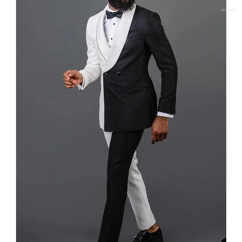 Men's Suits Latest Design Black White Patchwork Men 2 Pieces Custom Made Wear Formal Business Outfit Wedding Groom Blazer Jacket Pants, Picture shown
Men's Suits Latest Design Black White Patchwork Men 2 Pieces Custom Made Wear Formal Business Outfit Wedding Groom Blazer Jacket Pants, Picture shown